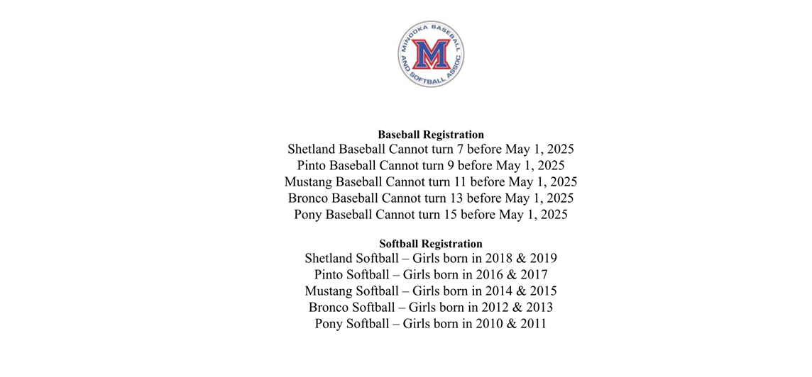 2025 Spring/Summer Age Divisions